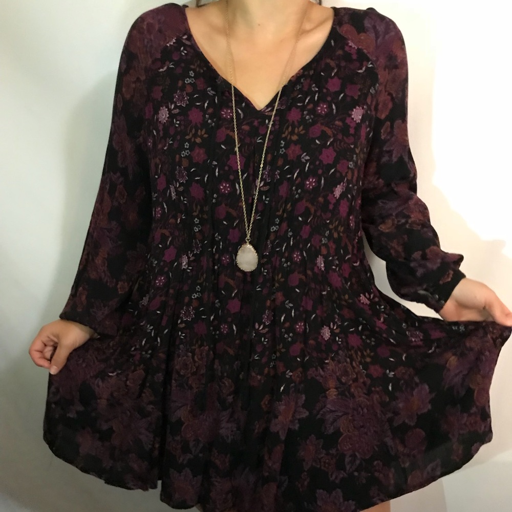 Free People Floral Flowy Dress - Picture 1 of 4